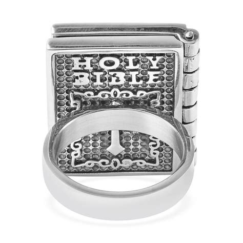 Holy Bible Ring In Stainless Steel 6026527 Tjc