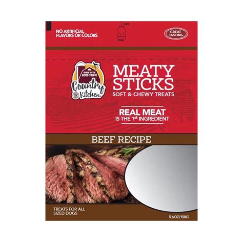 Country Kitchen Meaty Sticks Beef Recipe Dog Treats Shop Soft And Chewy