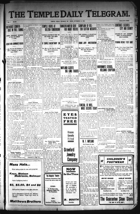 The Temple Daily Telegram. (Temple, Tex.), Vol. 1, No. 308, Ed. 1