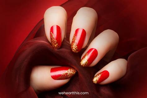 Red Sparkle Ombre Nails Get Glamorous With This Dazzling Nail Trend