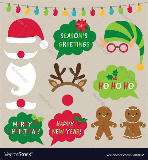 Booth Props Vector Png Images Christmas Photo Booth Holiday Props My XXX Hot Girl
