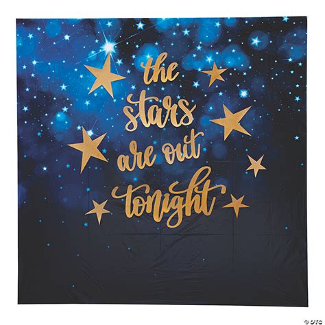 Starry Night Backdrop Banner Decorating Kit Oriental Trading