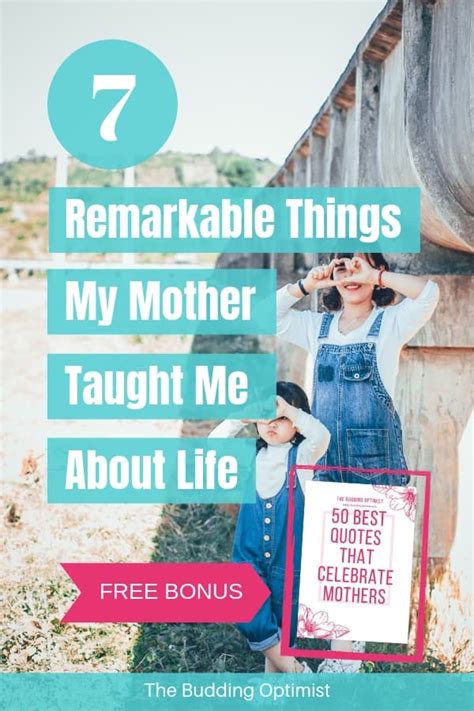 7 Remarkable Things My Mother Taught Me About Life Free Download