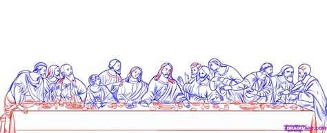 How To Draw The Last Supper Step By Step Easy At Drawing Tutorials