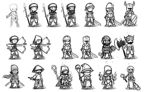 Dylan Meville Rpg Character Classes Sketches