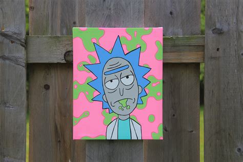 Rick And Morty Painting Ideas Easy