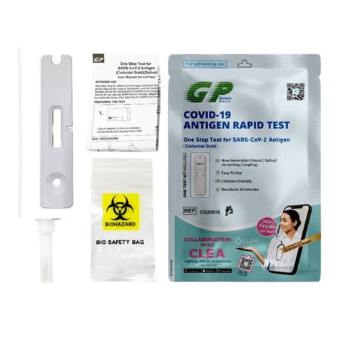 Getein Covid 19 Antigen Rapid Test Kit 2 In 1 Nasalsaliva No