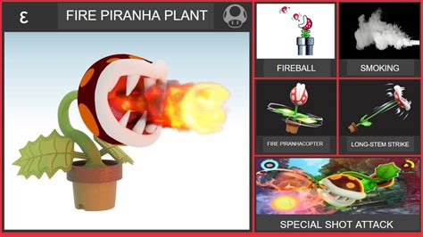 fire piranha plant smash bros moveset by williamheroofhyrule on deviantart