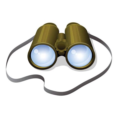 Binoculars Icon Cartoon Vector Optical Equipment 14837628 Vector Art