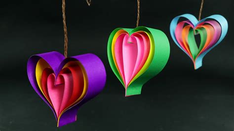 How To Make Paper Hearts Quick And Easy Diy Crafts Tutorial The