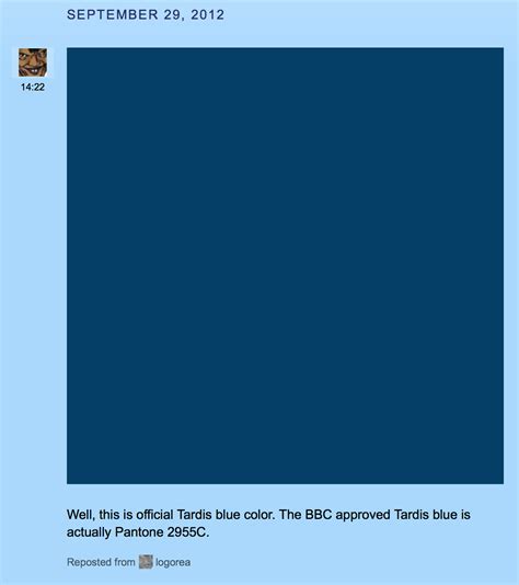 √ What Color Is Tardis Blue