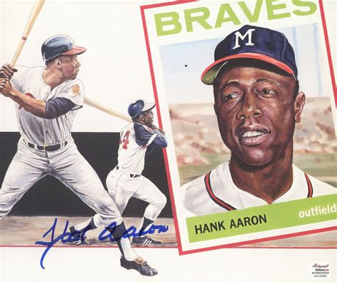 Aaron, nicknamed hammerin' hank, is widely regarded as one of the greatest players in the history of the sport. Hank Aaron Signed Braves 8x10 Photo (Autograph Reference ...