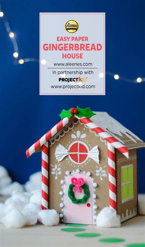 Paper Gingerbread House Diychristmascraft