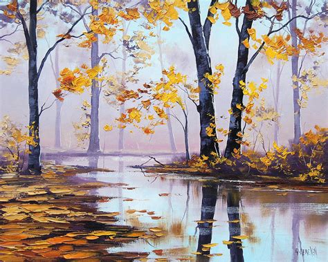 Golden Fall Painting By Graham Gercken