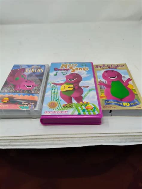Lot Of Barney And Friends Classic Collection Vhs Tapes Barney Songs