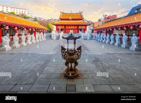 Nagasaki, Japan - Nov 28 2022: Confucius Shrine (Koshi-byo) built in