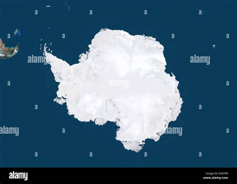 Antarctica True Colour Satellite Image Stock Photo Alamy
