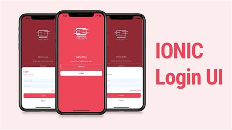 Welcome Login Signup Page Ionic Ui Speed Code Youtube