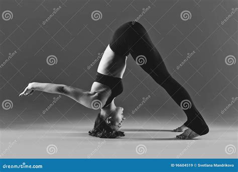 girl dancer warming up stock image image of flexible 96604519