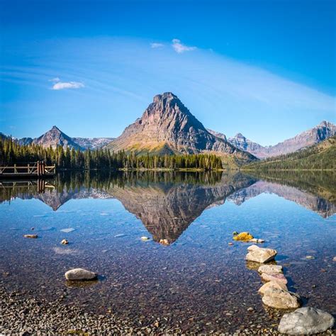 Two Medicine Campground Glacier County Montana Beautiful Two