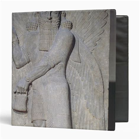 Relief Depicting A Winged Genie 3 Ring Binder Zazzle Genies Tool