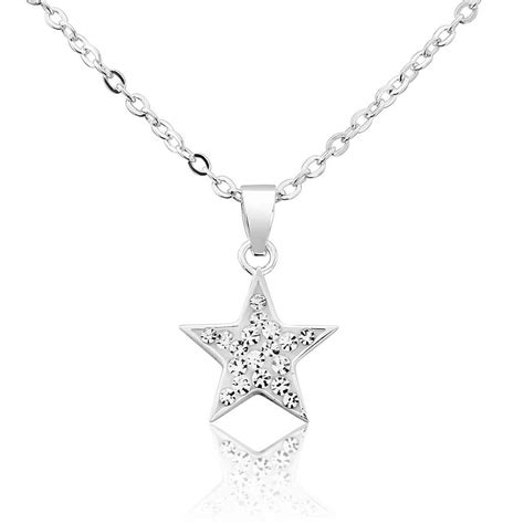 Sterling Silver And Cubic Zirconia Star Pendant By Auree Jewellery
