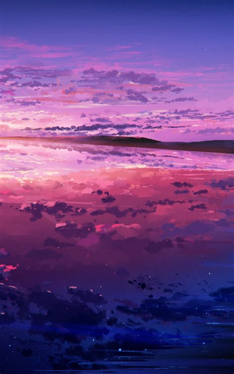 1200x1920 Purple Sunset Reflected In The Ocean 1200x1920 Resolution