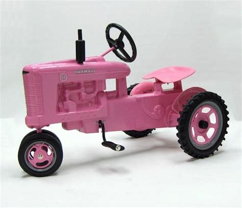International Harvester Farmall H Pink Pedal Tractor With Narrow Front