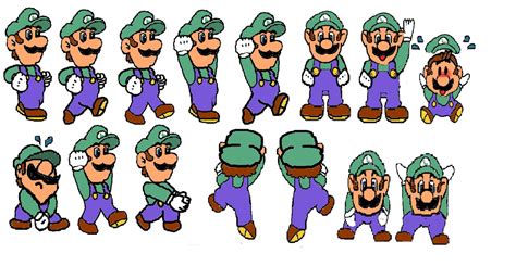 Super Mario Bros Usa Sprite Sheet Recreated Luigi By Dr The Best Porn Website