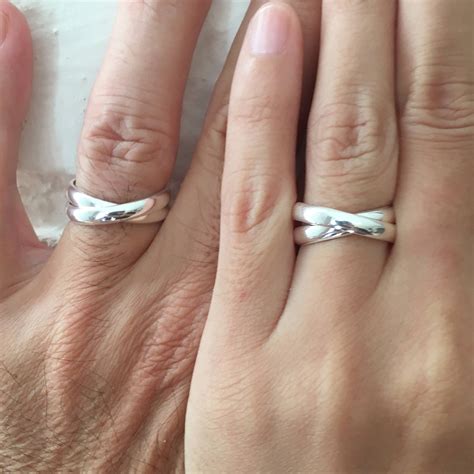 Interlocked Couples Ring Promise Rings For Couples His And Etsy