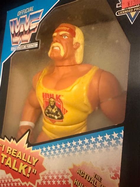 Wwf Hasbro Hulk Hogan Talking Figure Complete In Box Rare Vintage