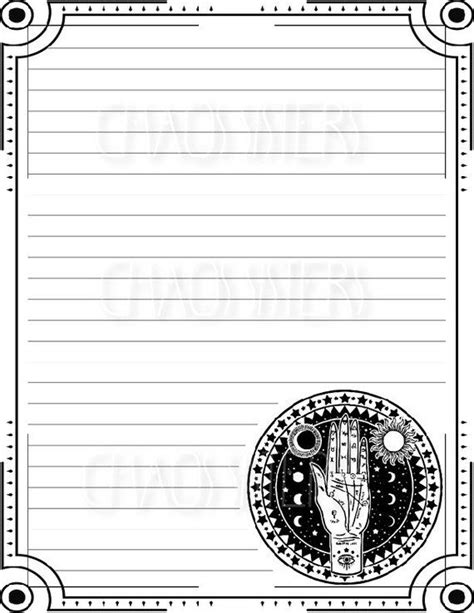 blank book of shadows pages printable magic book page witch witchcraft spell books wiccan spell