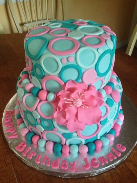 Tealpink Cake — Birthday Cakes Cake Cupcake Cakes Girly Cakes