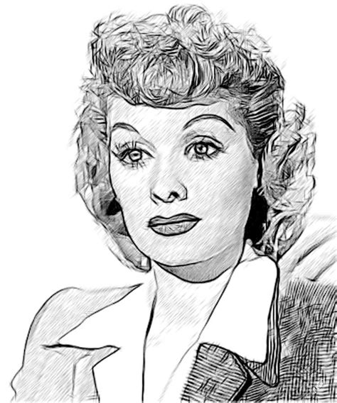 lucille ball 002 drawing i love lucy lucille ball lucille