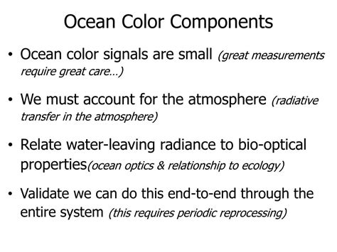 Ppt Satellite Ocean Color Overview Powerpoint Presentation Free