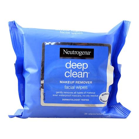 Buy Neutrogena Deep Clean Make Up Remover Facial Wipes 25 Wipes Online