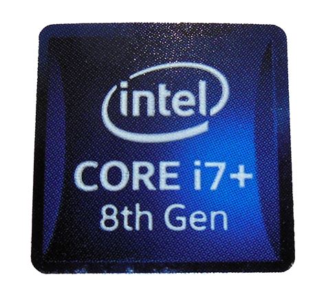 Intel Core I7 8th Generation Sticker 18x18mm 1116″ X 1116″ 993