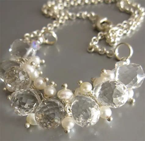Faceted Crystal And Pearls Necklace Jewelry Making And Beading Ideas
