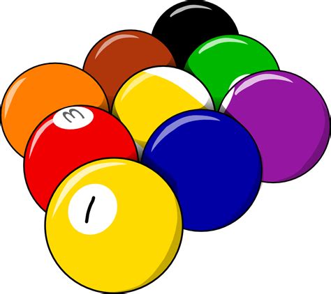 Onlinelabels Clip Art 9 Balls