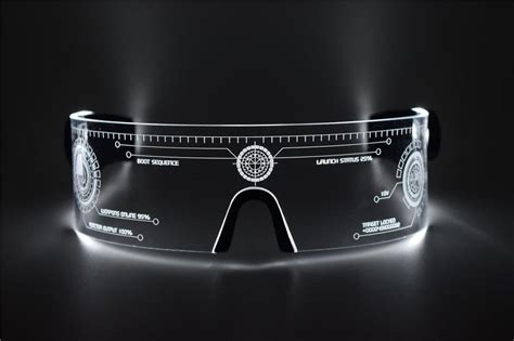white cyberpunk led tron visor glasses perfect for cosplay etsy