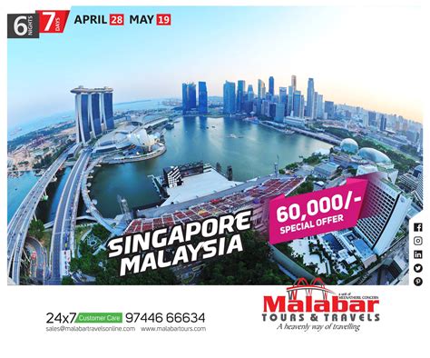 An Advertisement For Singapores Special Offer At The Malaysia Tourism