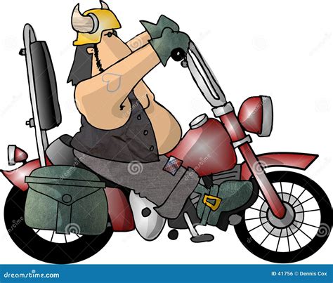 Dude On Motorcycle Cartoon Vector 62615611