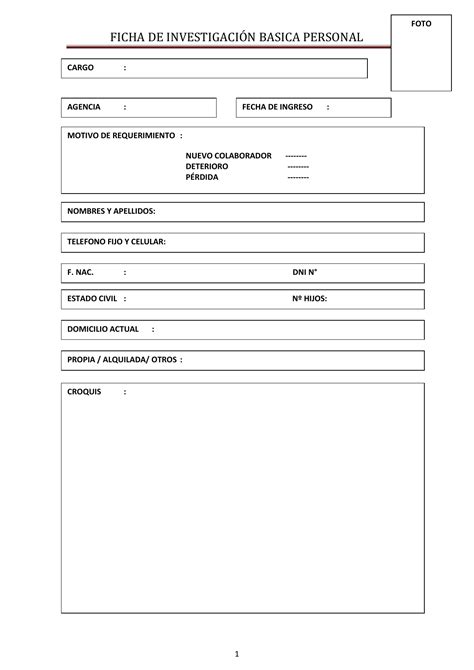 Ficha De InvestigaciÓn Basica