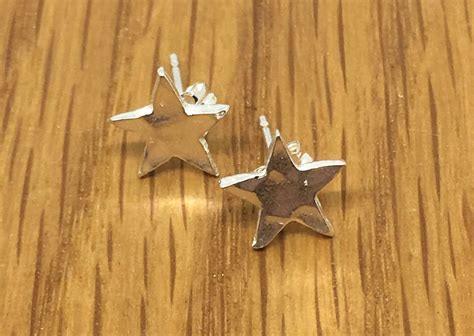 Small Silver Star Studs Star Studs Silver Star Earrings Star