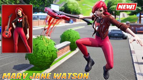 New Marvel Mary Jane Watson Skin Gameplay Fortnite Youtube