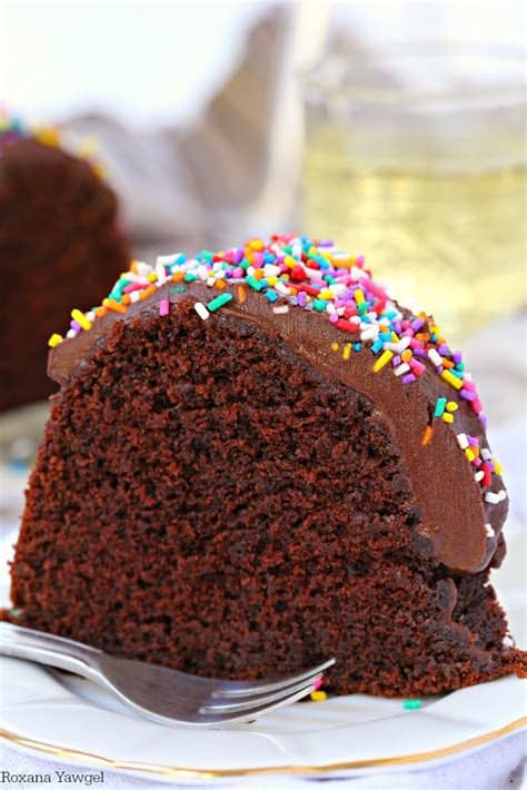 I always put a dollap of plain yogurt to add some creaminess. Double chocolate bundt cake recipe