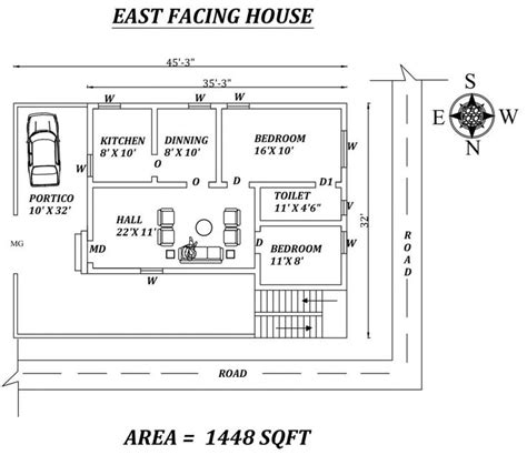 27 Best East Facing House Plans As Per Vastu Shastra Civilengi 2bhk