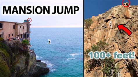 Insane Cliff Jumping In California 100 Foot Cliff Youtube