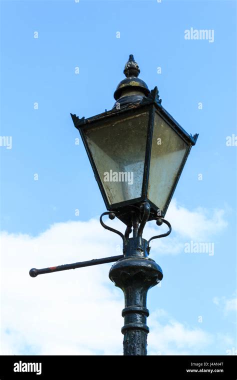Detail Of The Lamp Of A Traditional Victorian Street Light London Uk