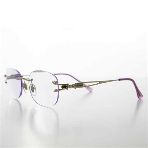 Oval Rimless Colored Lens Lightweight Reading Glasses Gem